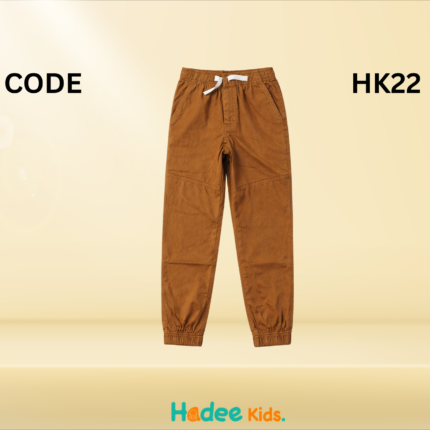 Kids Cotton Twill Jogger Pants – Comfortable Casual Trousers for Boys & Girls | HK22